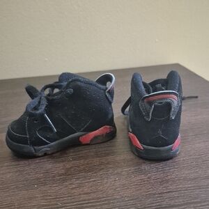 Kids Black and Red Sneakers
